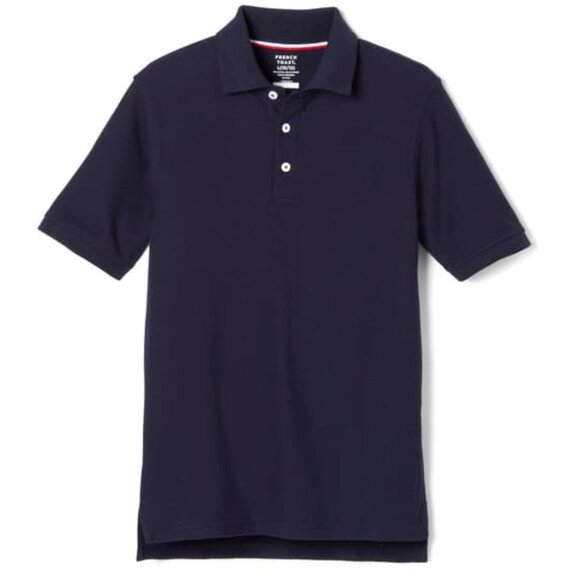 French Toast SA9084 Boys Short Sleeve Pique Polo Navy - Picture 1 of 2